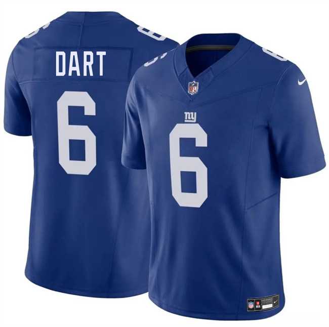 Men & Women & Youth New York Giants #6 Jaxson Dart Blue 2025 Draft F.U.S.E. Vapor Untouchable Limited Stitched Jersey